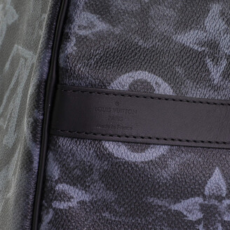 Louis Vuitton Keepall Bandouliere 50 Pastel Noir Black Duffle Weekend  Travel Bag