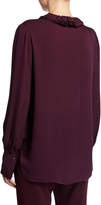 Thumbnail for your product : Elie Tahari Azra Silk Button-Down Long-Sleeve Blouse