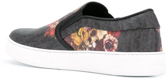 Christian Dior floral slip-on sneakers