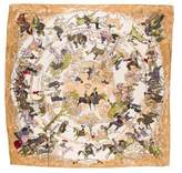 Thumbnail for your product : Hermes Les Amazones Silk Scarf