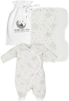 Thumbnail for your product : Under the Nile Organic Cotton Star Romper & Burp Cloth Set
