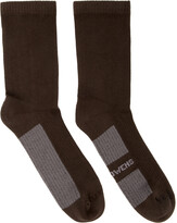 Thumbnail for your product : Rick Owens Brown Glitter Socks