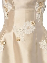 Thumbnail for your product : Dolce & Gabbana Flower Appliqués On Silk Mikado Dress