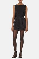 Thumbnail for your product : Topshop Lace Back Jacquard Romper
