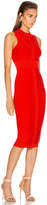 Thumbnail for your product : Cushnie Sleeveless Knit Pencil Dress in Vermillion | FWRD