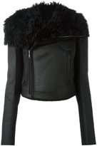 Thumbnail for your product : Rick Owens shearling biker jacket