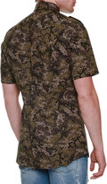 Thumbnail for your product : Dolce & Gabbana Pixel Camo-Print Short-Sleeve Woven Shirt, Olive