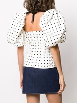 Thumbnail for your product : Giuseppe di Morabito Ottoman polka dot blouse