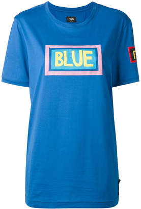 Fendi Blue print T-shirt