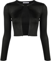 Thumbnail for your product : Alexander Wang Bonded Crew-Neck Cropped Cardigan