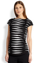 Thumbnail for your product : Josie Natori Cap-Sleeve Stretch-Cotton Top