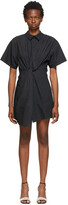 Thumbnail for your product : alexanderwang.t Black Twisted Placket Dress