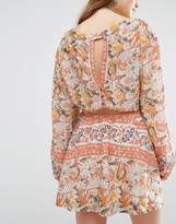 Thumbnail for your product : Free People Cut Away Silver Sun Print Mini Dress