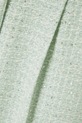 【Alessandra Rich】 Sequined mid-riseストレートパンツ Alessandra Rich Button-embellished Sequined Wool-blend Tweed