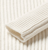 Thumbnail for your product : Connolly - Ribbed Cashmere and Silk-Blend Sweater