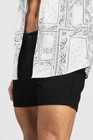 Thumbnail for your product : boohoo Short Length Chino Short In Black