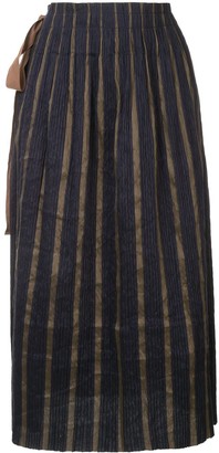 UMA WANG Knot-Detail Pleated Skirt