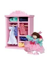 Thumbnail for your product : Le Toy Van Dress Up Doll & Wardrobe Set