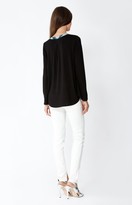 Thumbnail for your product : Hale Bob Iole Laceup Silk Tunic In Black