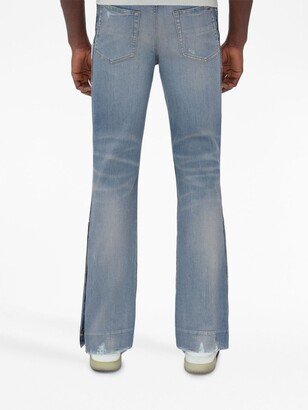 Amiri Crystal-Embellished Flared Jeans