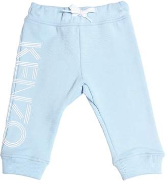 Kenzo Kids Logo Printed Cotton Sweatpants