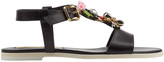 Thumbnail for your product : Rupert Sanderson Cara Frida Embellished Leather Sandals