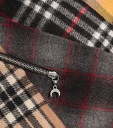 Thumbnail for your product : Marine Serre Asymmetric checked wool midi skirt