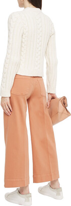VVB Cropped Mid-rise Wide-leg Jeans