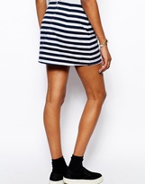 Thumbnail for your product : Motel Mini Skirt In Stripe