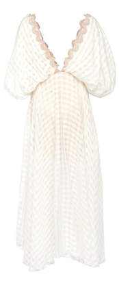 Leal Daccarett Somos Novios Patterned Silk Dress