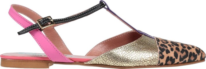 Leopard Ankle Strap Shoes Flats | ShopStyle