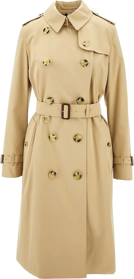 Burberry Double-Breasted Cotton Trench Coat