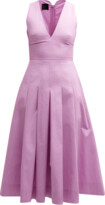 Thumbnail for your product : Pinko Adorato Sleeveless Pleated Cotton Midi Dress