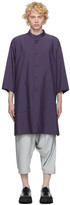 Thumbnail for your product : 132 5. ISSEY MIYAKE Purple Cotton Poplin Shirt