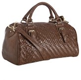 Thumbnail for your product : Steve Madden cognac woven faux leather 'BKyla' satchel