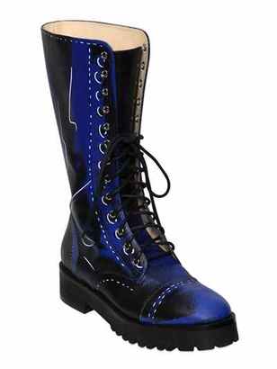 Moschino 40mm Shadow Leather Boots