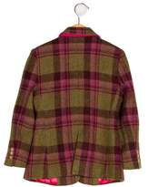 Thumbnail for your product : Oscar de la Renta Girls' Plaid Wool Blazer