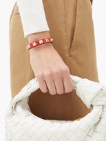 Thumbnail for your product : Valentino Garavani - Rockstud Leather Bracelet - Red