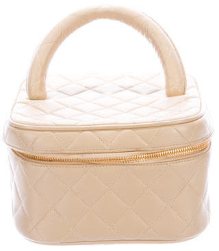 Chanel Quilted Lambskin Vanity Case