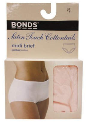 Bonds NEW 'Cottontails' Satin Touch Full Brief 1012 Natural