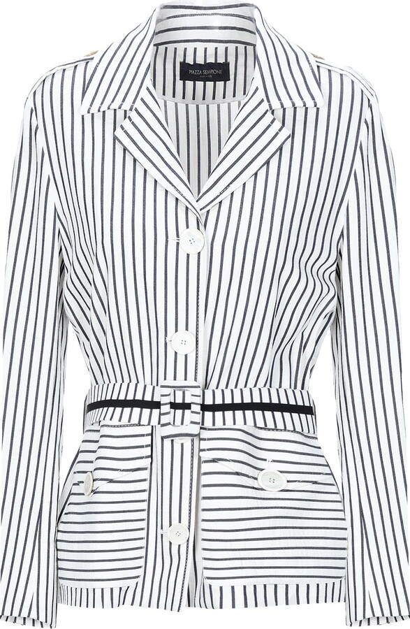 Piazza Sempione Suit Jacket White - ShopStyle