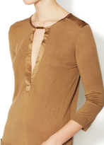 Thumbnail for your product : Magaschoni Silk V-Neck Tunic with Pockets