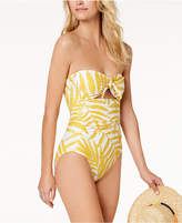 Thumbnail for your product : Carmen Marc Valvo Palm Printed Tummy-Control Cutout One-Piece Swimsuit