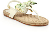 Thumbnail for your product : Tory Burch Penny Leather Esapdrille Thong Sandals