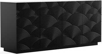 Ebern Designs Elegant Sideboard With Spacious Desktop, 2 Large Cabinets, Adaptable For Different Use In Kitchen Soft Close Doors, American Design, 59" Wide, Dining