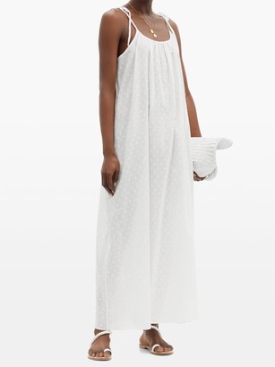 Loup Charmant Swiss Dot-cotton Maxi Dress - White - ShopStyle
