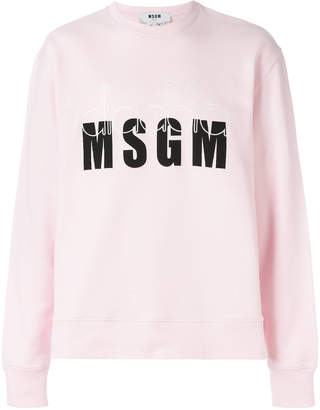 MSGM X Diadora branded sweatshirt