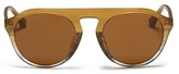 Thumbnail for your product : Nobrand x Linda Farrow keyhole round frame acetate sunglasses