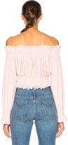 Thumbnail for your product : Norma Kamali Cropped Peasant Top