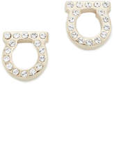 Thumbnail for your product : Ferragamo Small Crystal Gancio Stud Earrings